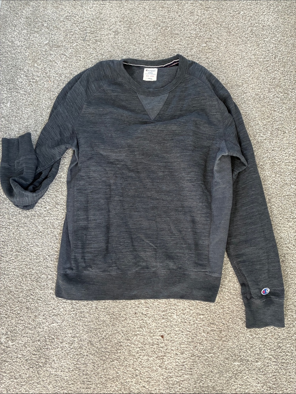 Champion Men's Charcoal Crewneck Sweatshirt